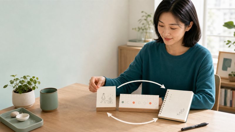 大五人格结果后的成长实验指南文章封面：以情境、行为观察与证据边界呈现主题